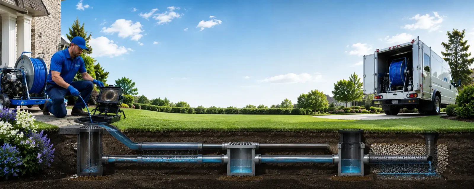 Outdoor drain cleaning information for Sunset, LA
